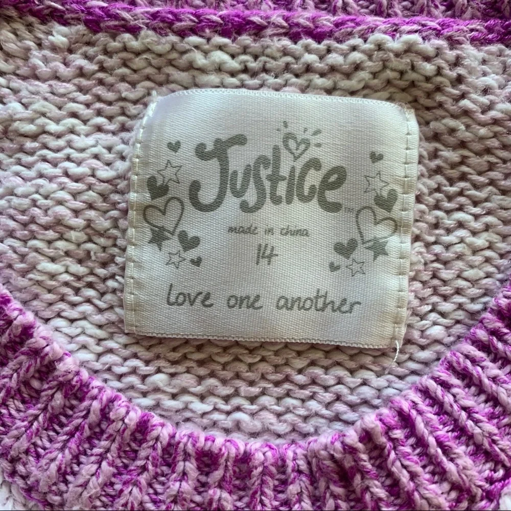 🌸Justice🌸 Girls Long Sleeve Sweater Size 14